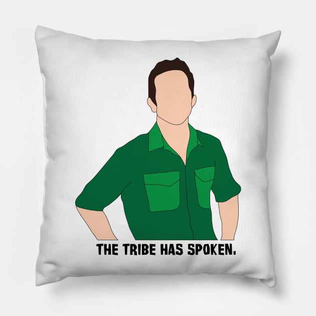 Jeff Probst 3 Pillow by katietedesco