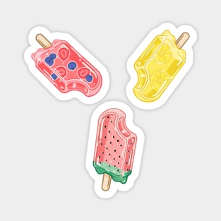 Fruit popsicles bundle/pattern Magnet