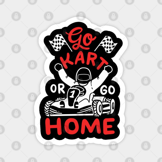 Go Kart Racing Magnet by Design Seventytwo