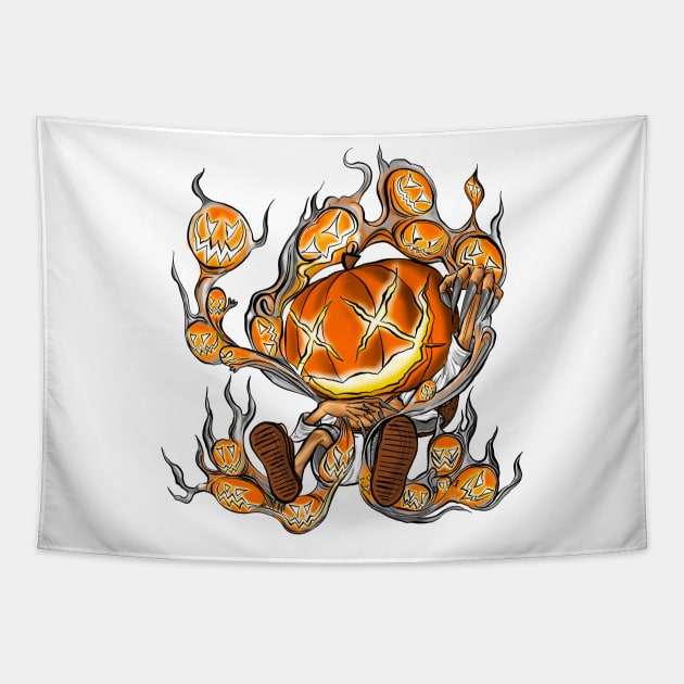 nika halloween 5 Tapestry by smoke and cloud