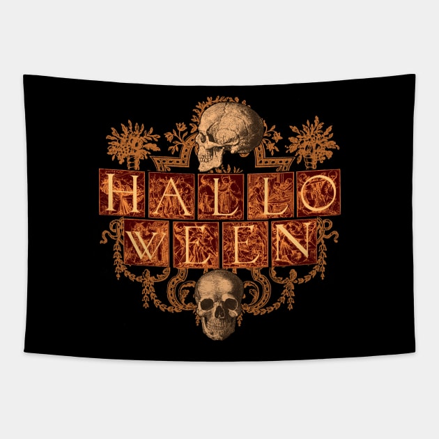 Halloween, Danse Macabre Tapestry by cartogram