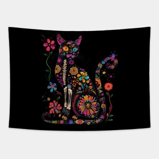 Cat Skull Aesthetics Tapestry