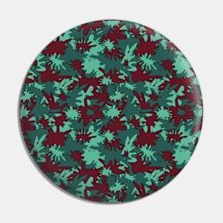 Abstract tropical leaves, grunge camouflage spots background. Trendy Pin