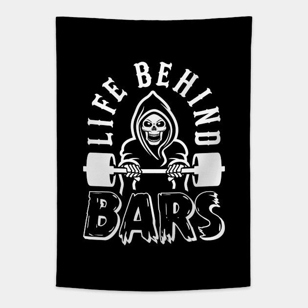 Life Behind Bars Tapestry by brogressproject