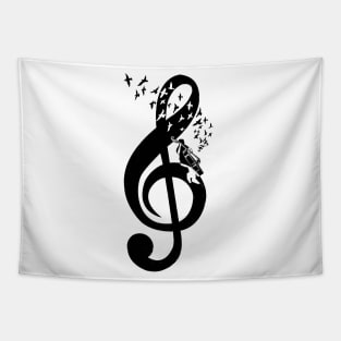 Treble Clef - Double Bass Tapestry