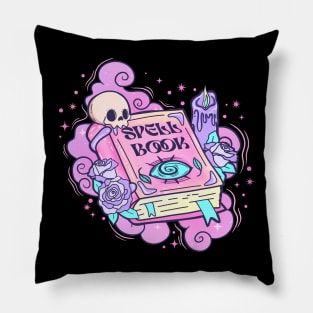 Hot goth spell book Pillow