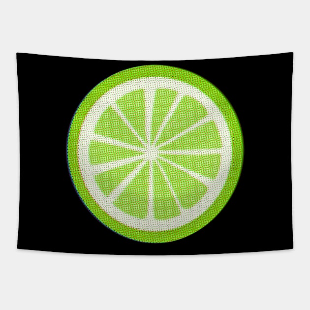 Lime Slice Tapestry by ROLLIE MC SCROLLIE