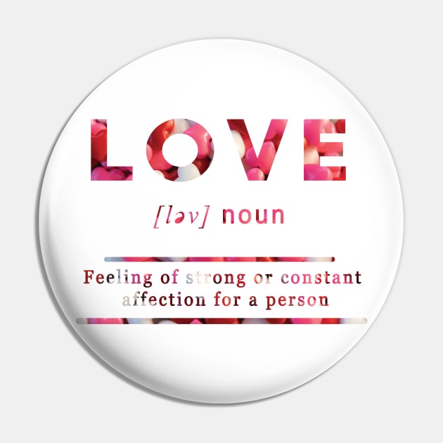 Love Meaning Definition White Edition Pin by Clots