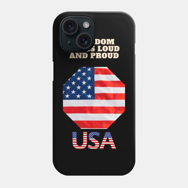 Freedom Rings Loud and Proud Phone Case by Art Enthusiast