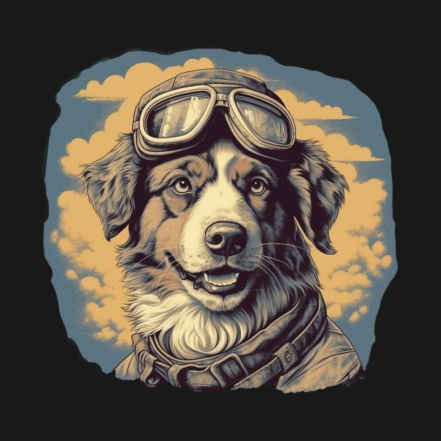 Aviator dog by GreenMary Design