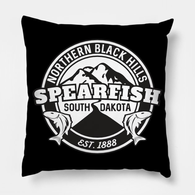 Spearfish South Dakota Northern Black Hills Pillow by SouthDakotaGifts