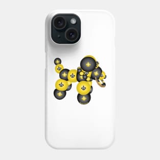 New Orleans Black and Gold Louisiana Dog Phone Case