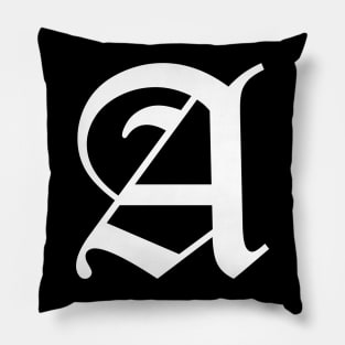 Gothic A Letter Pillow