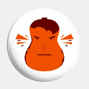 Yes, im a Guitarist | Angry face Pin