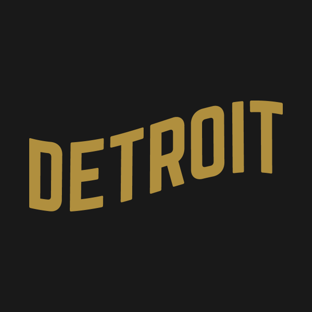 Detroit City Typography - Detroit - T-Shirt | TeePublic