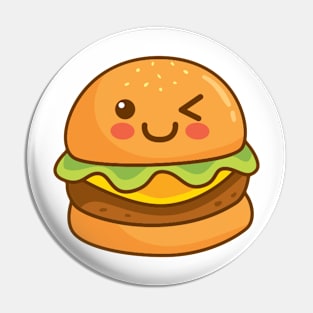 Kawaii Hamburger Pin