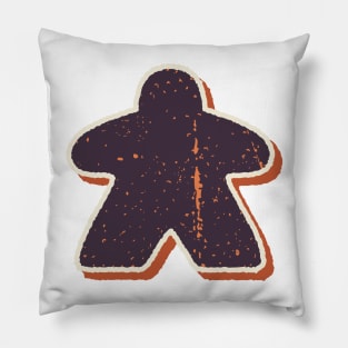 Retro Board Game Meeple Pillow