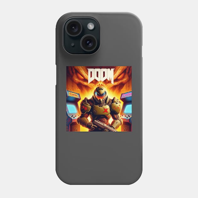 Doom Guy hanging out at the local arcade. Phone Case by The Doom Guy