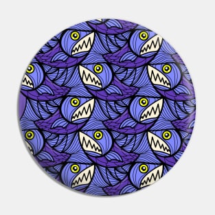 Escher fish pattern XI Pin