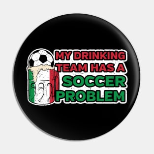 Italy Soccer Drinking Team Pin