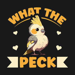 What the peck Pun for a Cockatiel lover T-Shirt