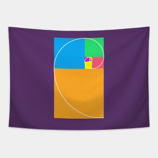 Golden Ratio - Fibonacci Spiral Tapestry