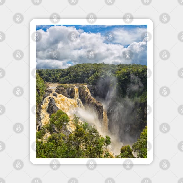 Beautiful Barron Falls at Kuranda Magnet by hereswendy