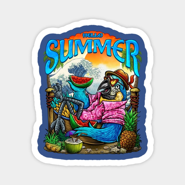 summer holiday Magnet by LillyRise