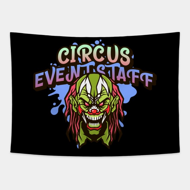 Circus Event Staff Tapestry by Wise Inks