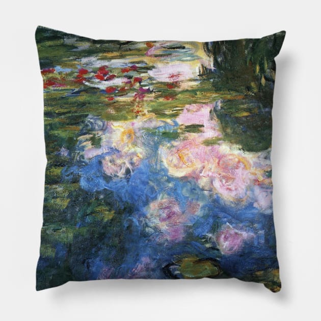 Waterlilies by Claude Monet Pillow by MasterpieceCafe