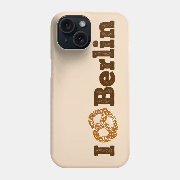 I love Berlin - brown pretzel Phone Case by XOOXOO