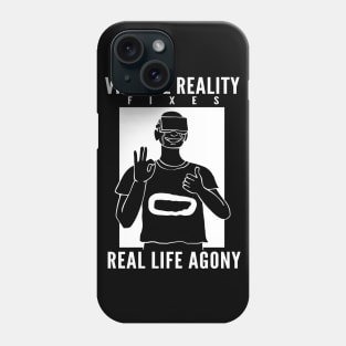 Virtual reality VR gamer enthusiast Phone Case