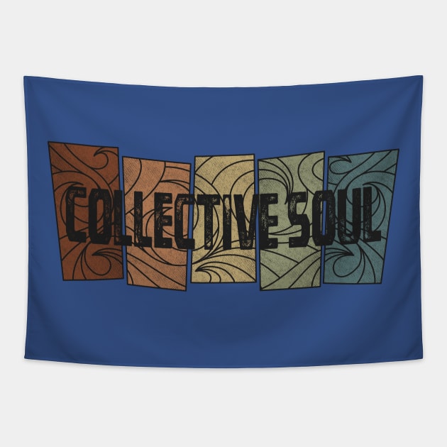 Collective Soul - Retro Pattern Tapestry by besomethingelse