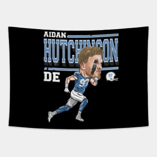 Aidan Hutchinson Detroit Cartoon Tapestry