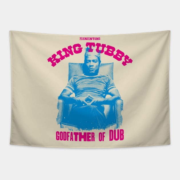 king tubby godfather of dub Tapestry by HAPPY TRIP PRESS