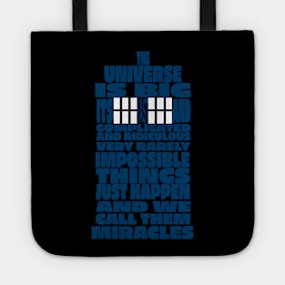 Impossible Things Just Happen - Doctor Who Quote Tote