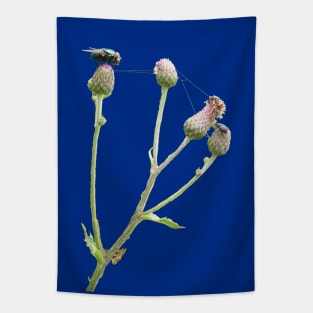 Three Insects On Flower Tapestry