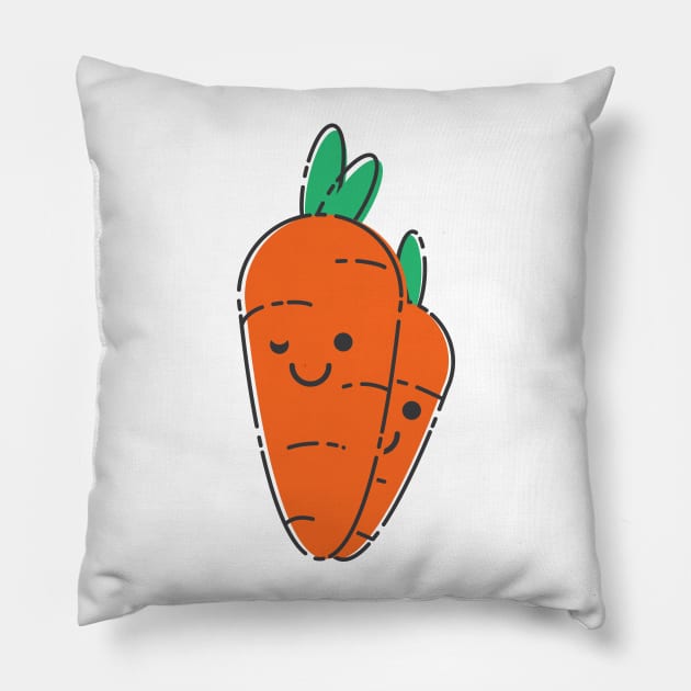 Cute Carrot Pillow by aditvest