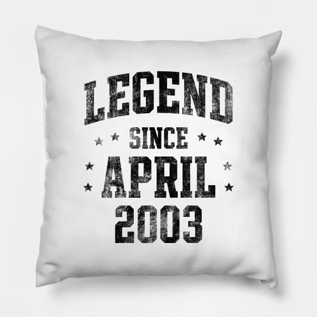 Legend since April 2003 Pillow by Creativoo