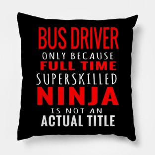 Bus Driver Pillow