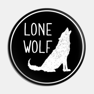 Lone Wolf - Wolf Howling Pin