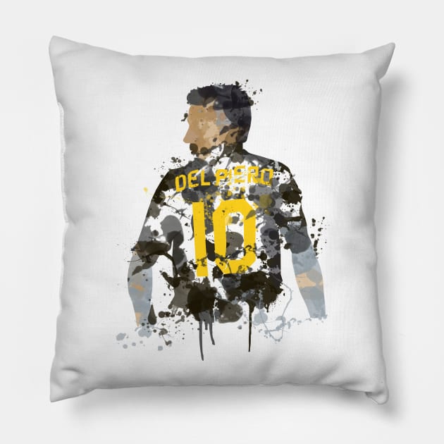 Alessandro Del Piero - Juventus Legend Pillow by FootballArcade