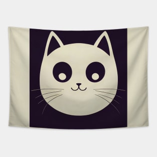 Cartoon cat character icon logo Tapestry