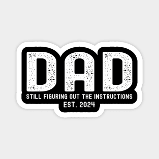 Dad Est 2024 Soon To Be Dad Pregnancy Announcement 1St Tim Magnet