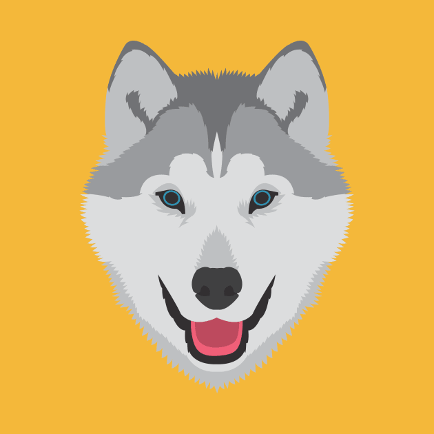 Alaskan Malamute by threeblackdots