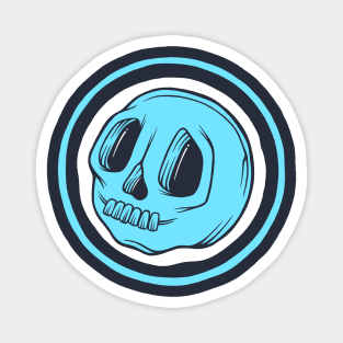 BluCranium Blue Skull Magnet