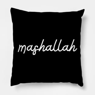 mashallah - white Pillow