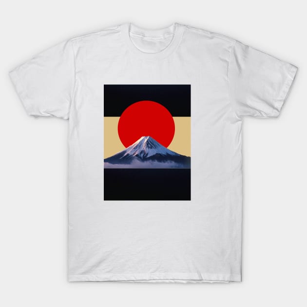 Meningsfuld Ansigt opad sfærisk Mount. Fuji - Mount Fuji - T-Shirt | TeePublic