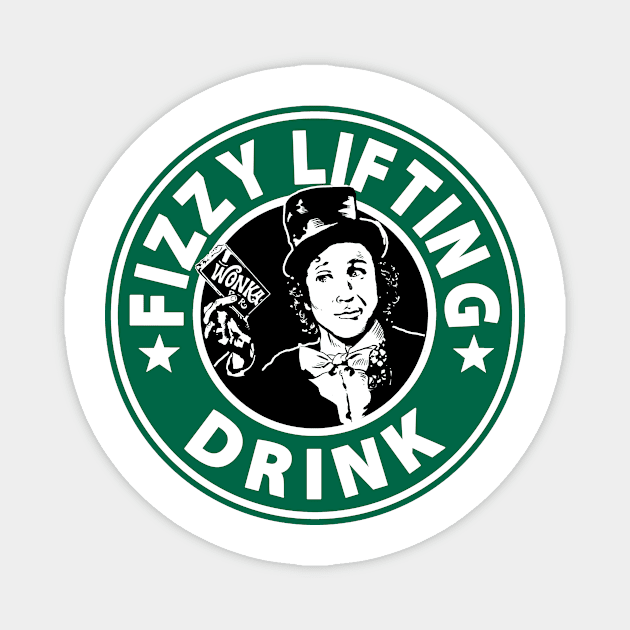 Willy Wonka Starbucks Magnet by VintageTeeShirt