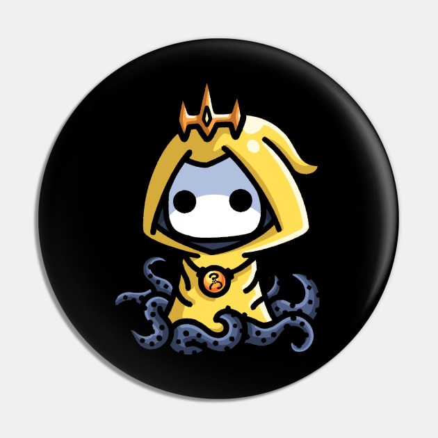 Cuteness Unleashed: Kawaii Hastur, the Adorable Eldritch Star Pin by Holymayo Tee